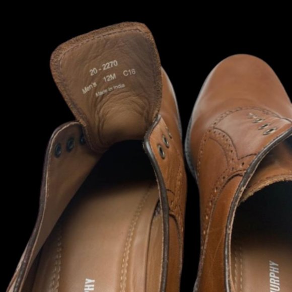 Johnstone and Murphy brown shoes size 12m - Picture 6 of 6